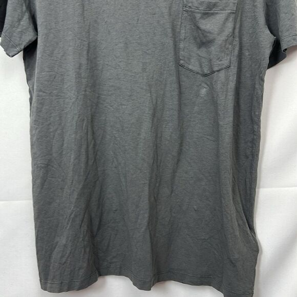 Officine Generale short sleeve charcoal pocket slub T-shirt medium NWT - Picture 9 of 16